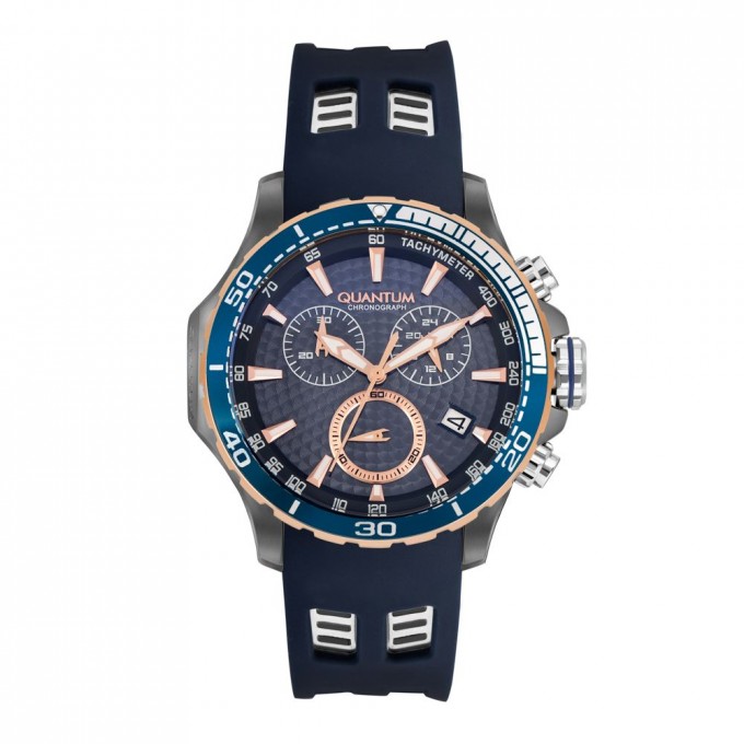 Наручные часы мужские QUANTUM синие HNG834.899