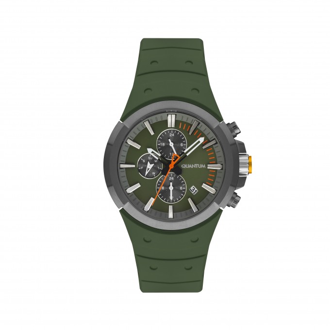 Наручные часы мужские QUANTUM зеленые PWG1004.075